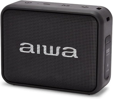 Aiwa BS-200BK: Altavoz Inalámbrico Portátil Bluetooth, True Wireless Stereo, Impermeable, Color Negro